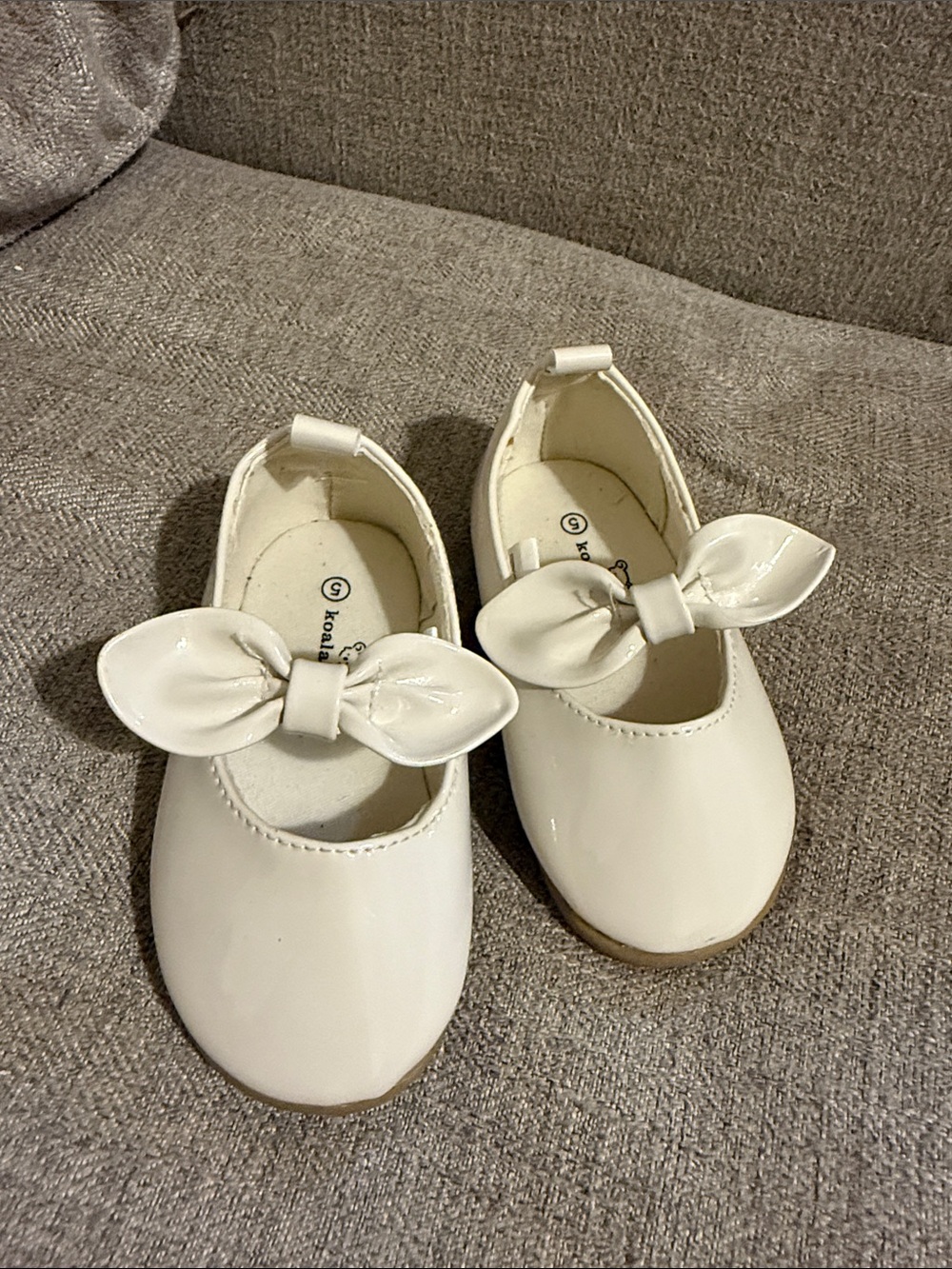 Little girl white dress shoes
